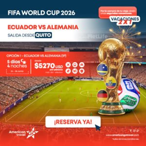 FIFA 2026 - ECUADOR VS ALEMANIA - salida UIO